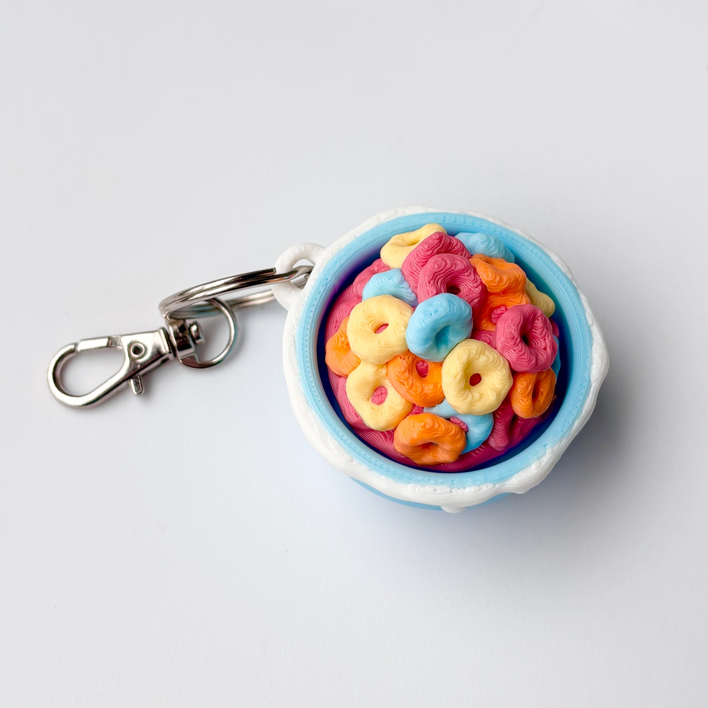 Fruit Loops Cereal Clicky Fidget Keychain