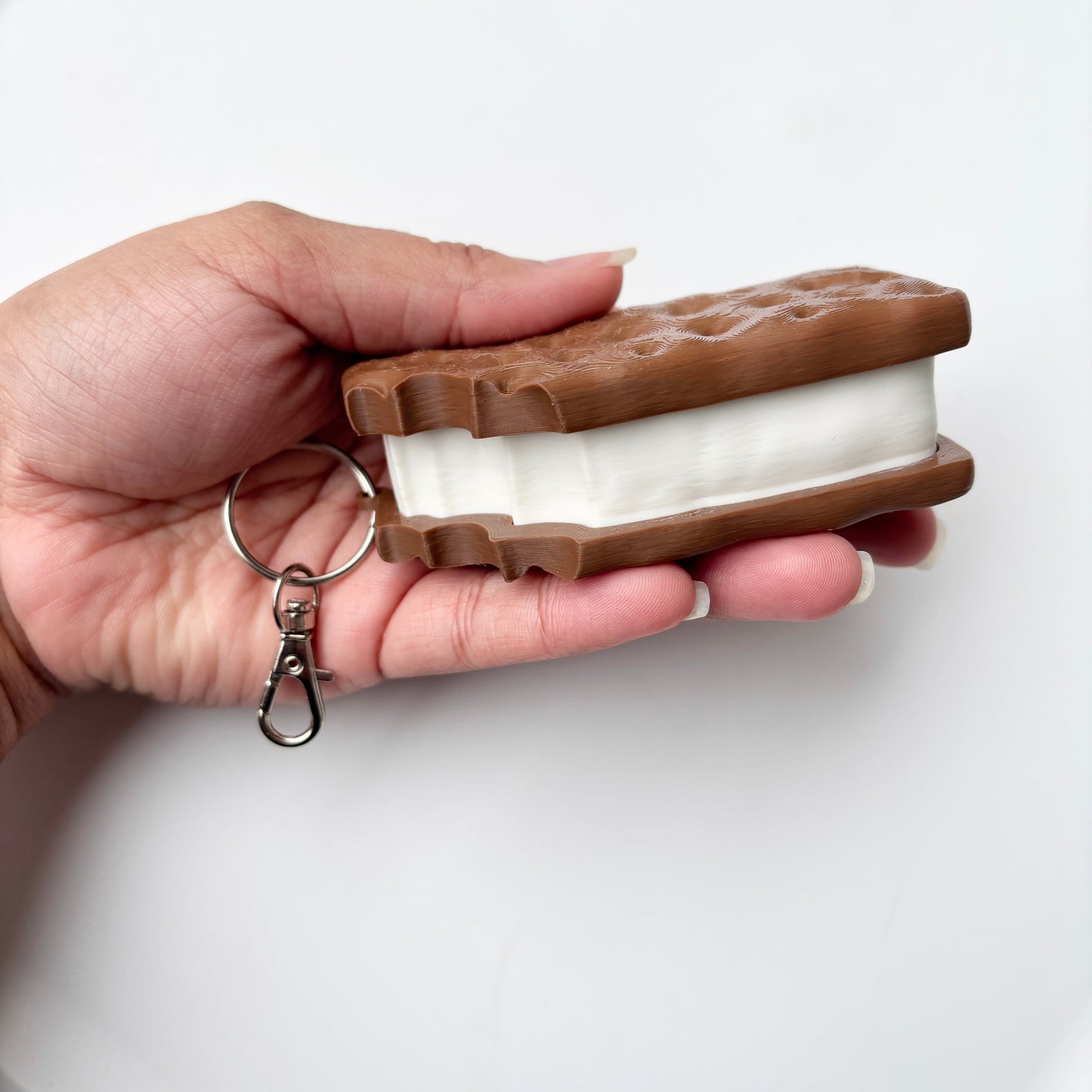 Ice Cream Sandwich Clicky Fidget Keychain