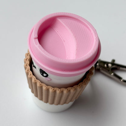Coffee Cup Clicky Fidget Keychain