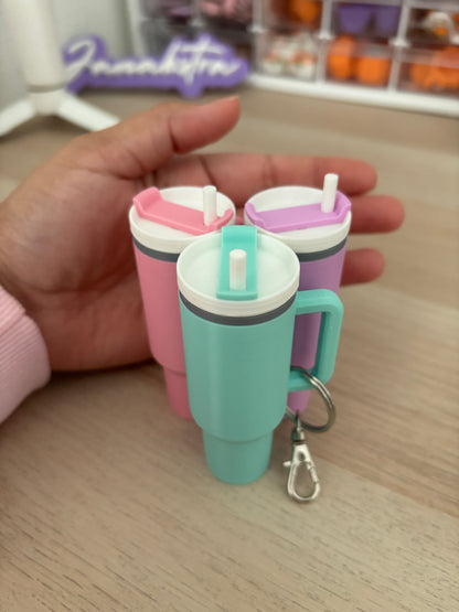 Mini tumbler keychain - Set of Three Colors