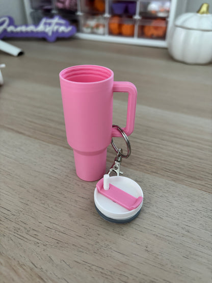 Mini tumbler keychain Pink