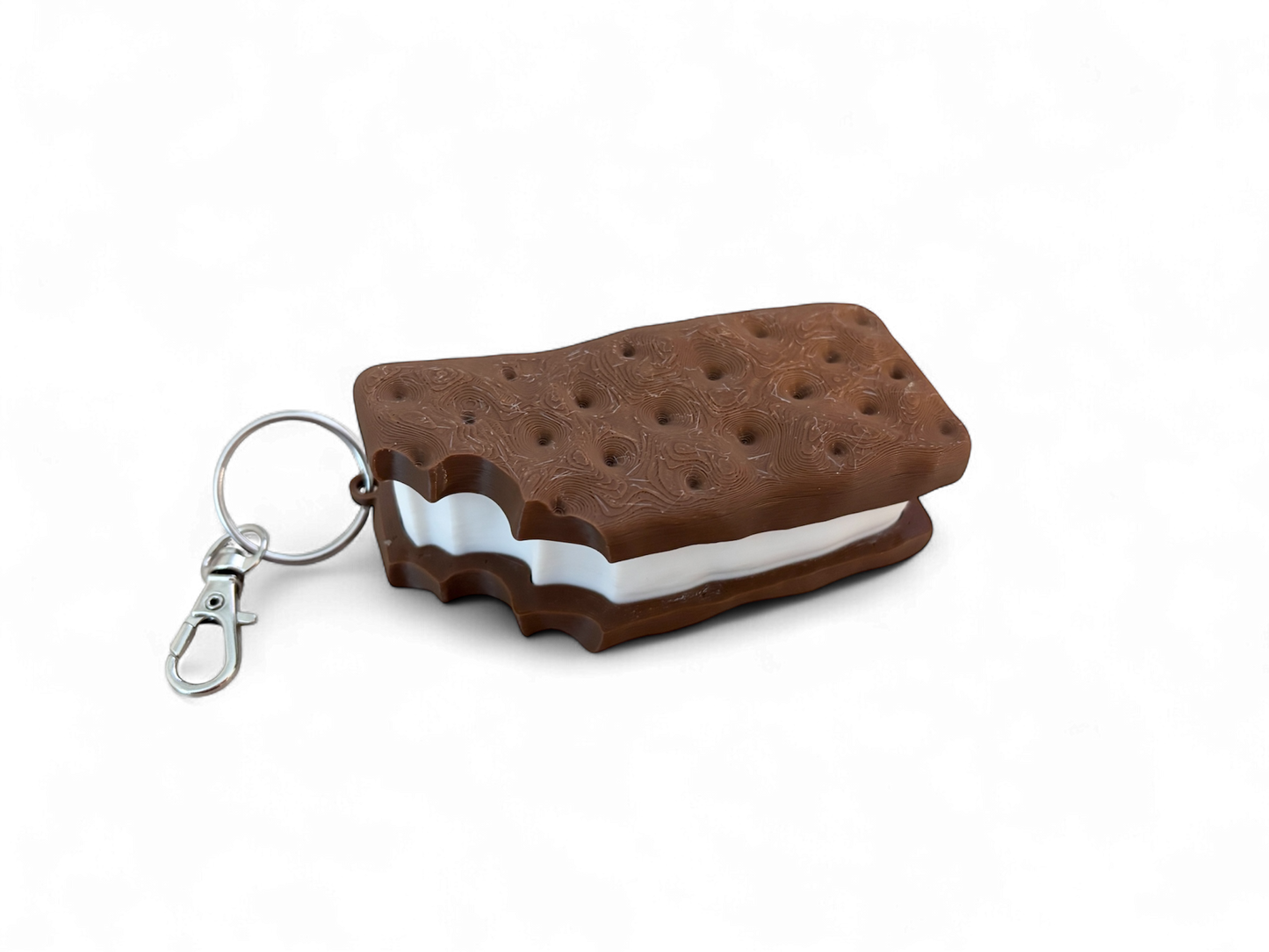 Ice Cream Sandwich Clicky Fidget Keychain