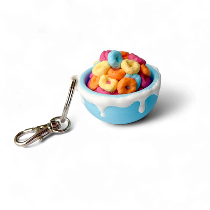 Fruit Loops Cereal Clicky Fidget Keychain