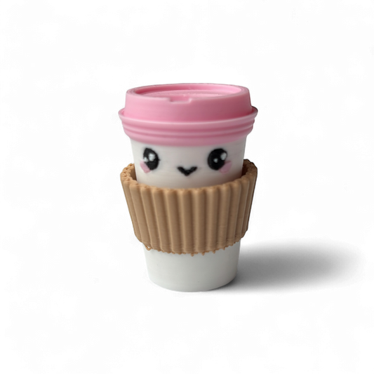 Coffee Cup Clicky Fidget Keychain
