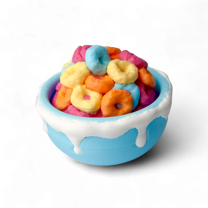 Fruit Loops Cereal Clicky Fidget Keychain