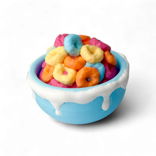 Fruit Loops Cereal Clicky Fidget Keychain