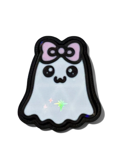 Ghost with Bow Fidget Clicker