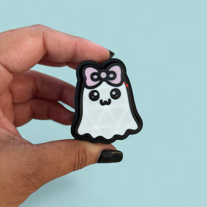 Ghost with Bow Fidget Clicker
