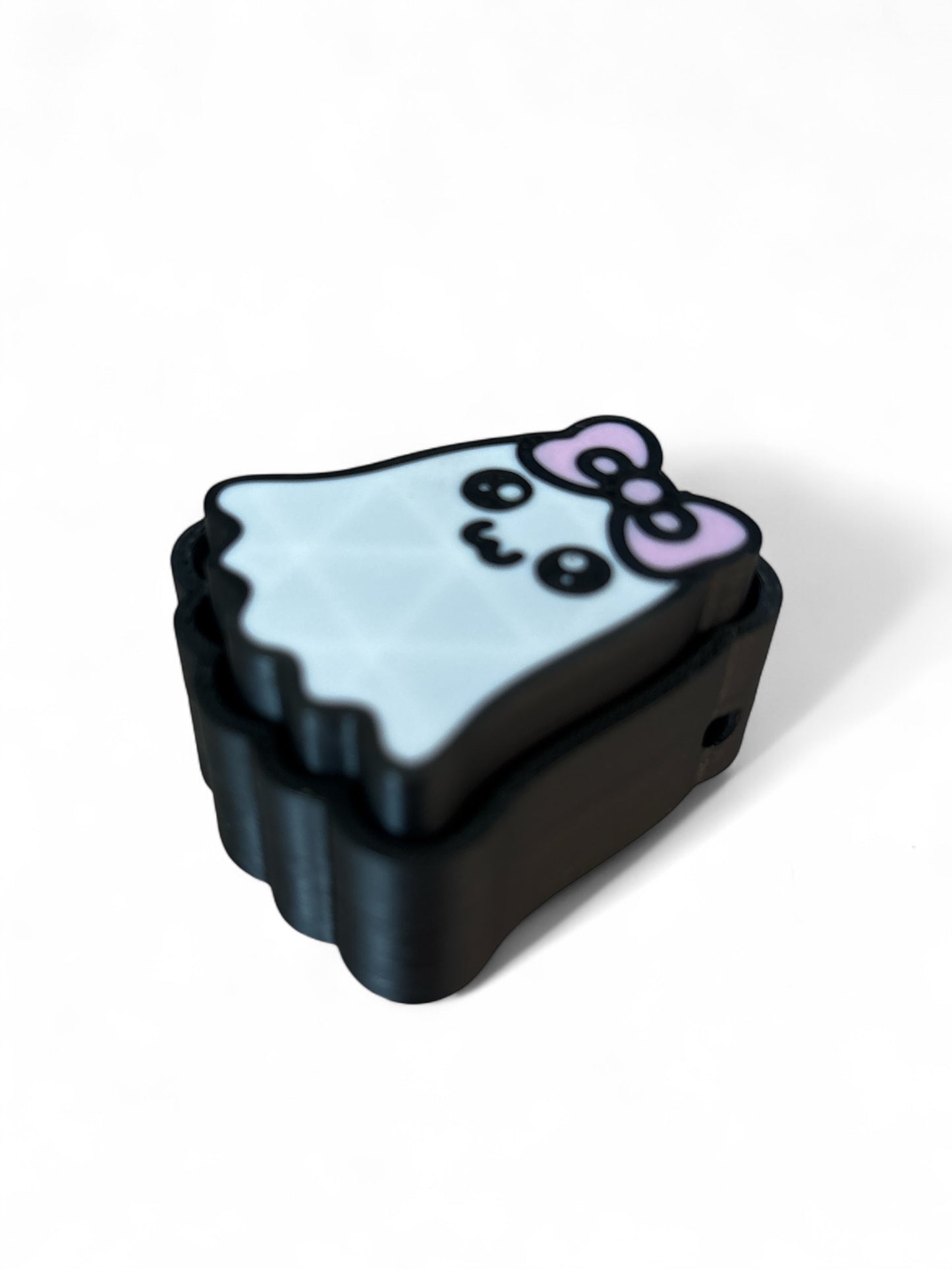 Ghost with Bow Fidget Clicker