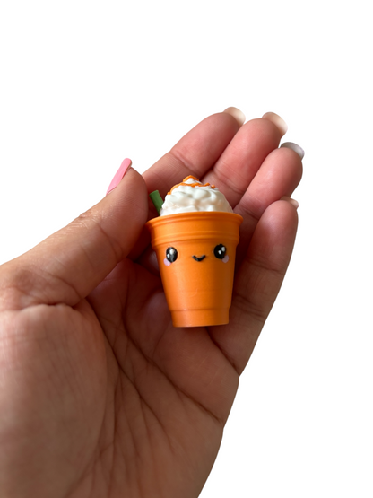 Pumpkin Spice Frappe Fidget Clicker Keychain