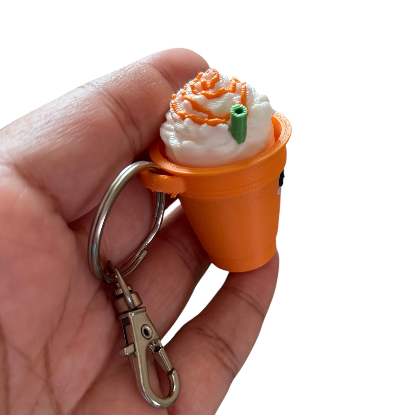 Pumpkin Spice Frappe Fidget Clicker Keychain