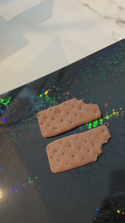 Ice Cream Sandwich Clicky Fidget Keychain